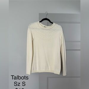 Talbots Cream Sweater